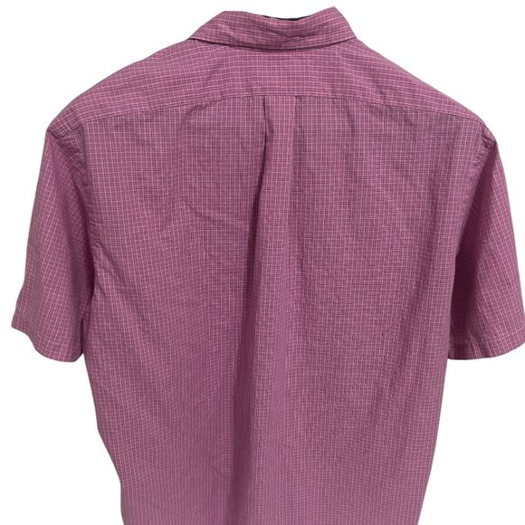 Ralph Lauren Mens Blake Button Down Short Sleeve Pink Check Shirt XL - Picture 6 of 6